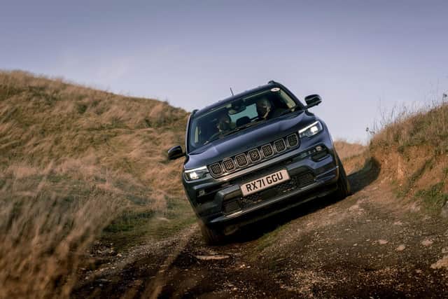The Jeep is very capable off-road