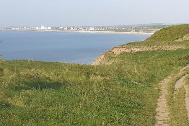 This landscape photograph showing the majestic coastline from Flamborough was captured by Gary Sollitt.