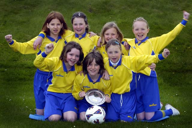 Lealholm Primary School's girls six-a-side football competition runners up.