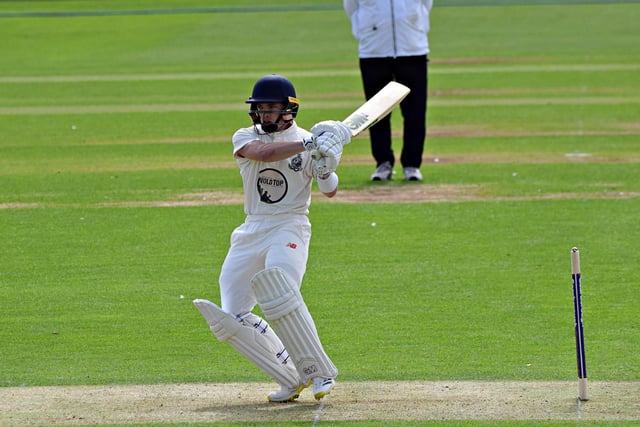 Breidyn Schaper in action for Scarborough CC