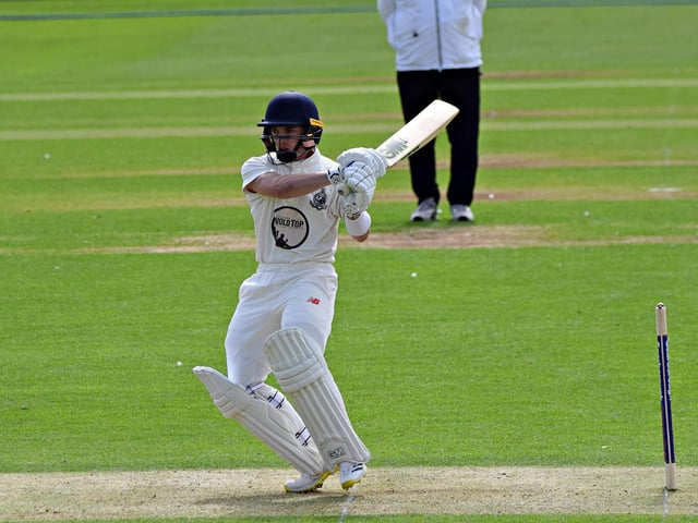 Breidyn Schaper in action for Scarborough CC