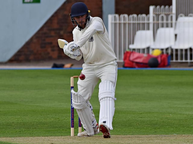 Oli Stephenson in action for Scarborough CC