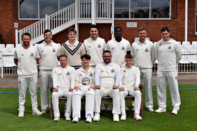 Scarborough CC's first team before the home win against Castleford CC

Photos by Simon Dobson