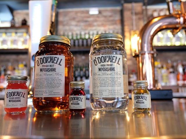 O'Donnell's Moonshine shots are just some of the Irish drinks on offer.