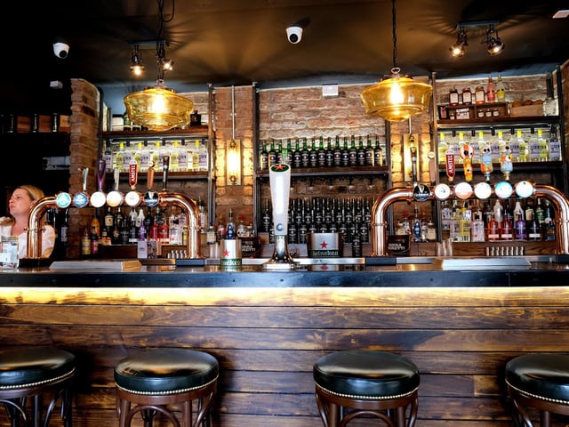 A range of premium lagers is on offer.