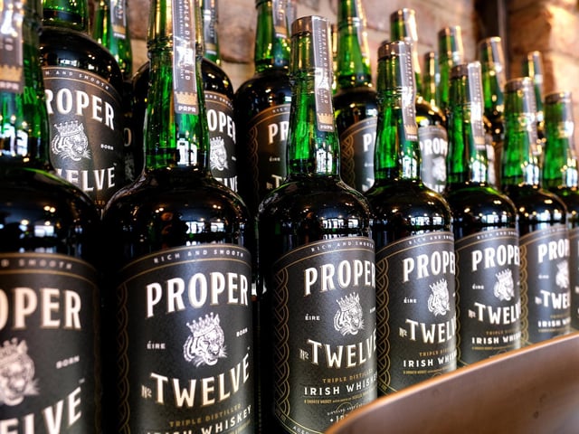 Conor McGregor's whisky brand Proper Twelve is another Irish brand on offer.