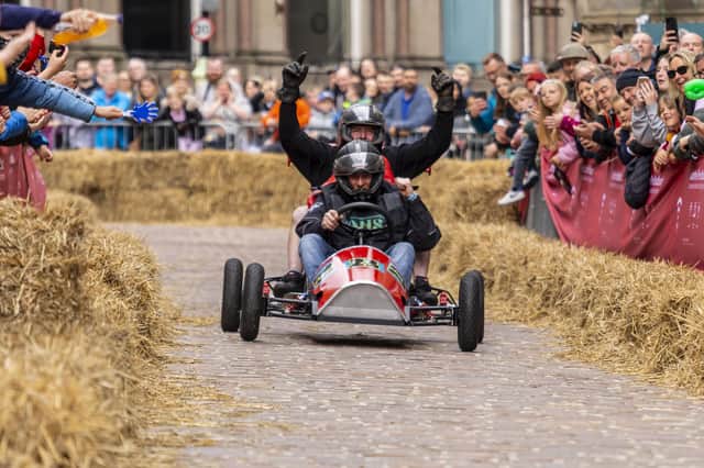 The Super Soapbox Challenge is looking for daring teams of five to build and race their cart down the track on Bridlington’s seafront to glory. Image: Neil Terry Photography