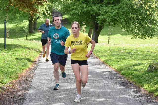 A young Bridlington Road Runners athlete in action at Sewerby Parkrun