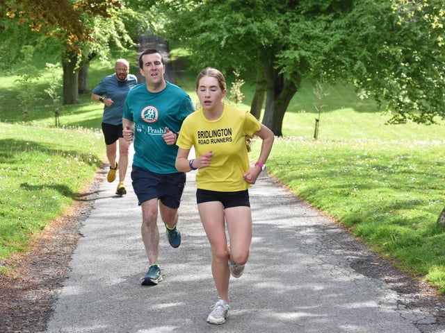 A young Bridlington Road Runners athlete in action at Sewerby Parkrun