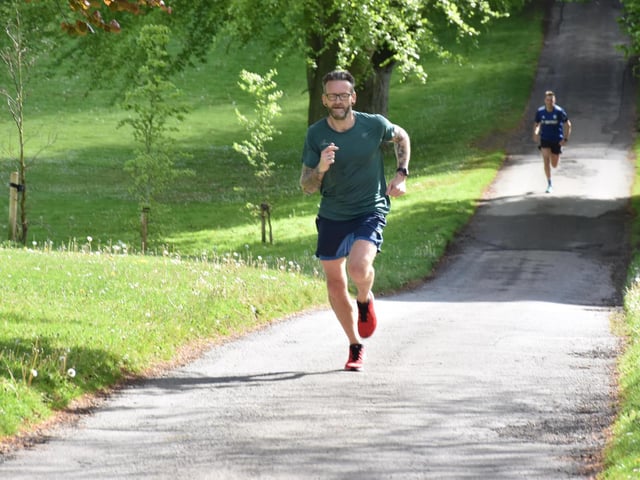 Nick Jordan in action at the Sewerby Parkrun