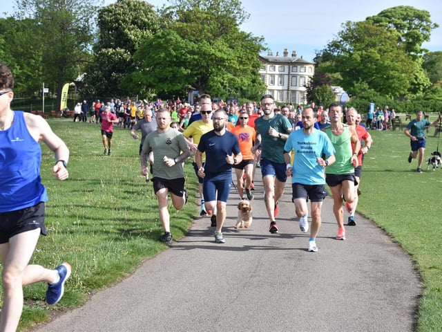 The early stages of the Sewerby Parkrun
