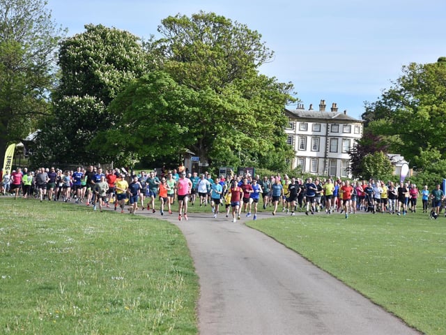 The start of the Sewerby Parkrun