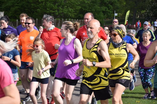 The early stages of Sewerby Parkrun