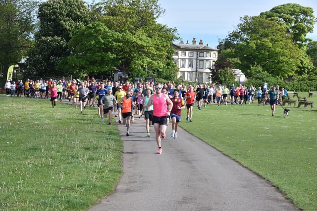 The start of the Sewerby Parkrun