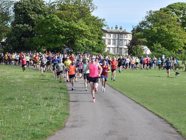 The start of the Sewerby Parkrun
