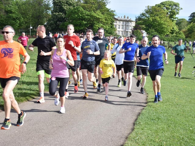Action from Sewerby Parkrun