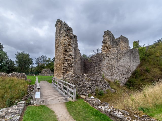 Set in the North York Moors-edge market town, the castle began life as a simple wooden motte-and-bailey fortress founded by William the Conqueror.
It was converted to stone under Henry II, later additions including an outer entrance and curtain wall, built on the orders of Edward II.
The classic 13th century castle was used by a succession of medieval kings as hunting lodge and holiday home..
Edward II used the castle for raising horses, establishing a stud of more than 50 horses here.
