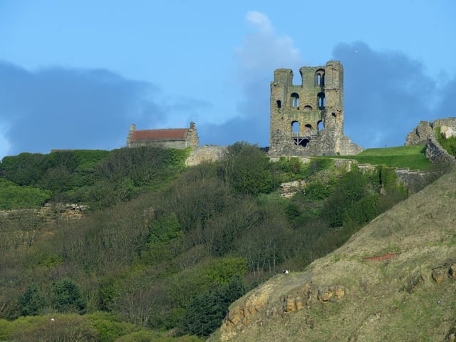 The castle stands on a massive promontory of rock that rises above the North Sea.
Its 12th century great tower is the centrepiece of a royal castle begun by Henry II, becoming among the greatest royal fortresses in England.
King John visited Scarborough several times and developed it, as with Knaresborough, as a major royal castle to control Yorkshire.
He spent a princely sum of £2,291 on Scarborough, more than on any other castle in the kingdom.