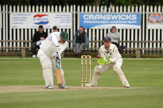 Bridlington CC 2nds batsman Carl Parkin v Seamer & Irton CC