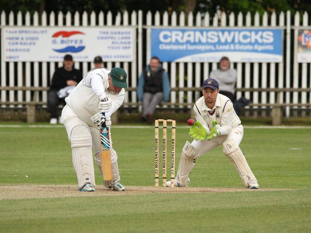 Bridlington CC 2nds batsman Carl Parkin v Seamer & Irton CC