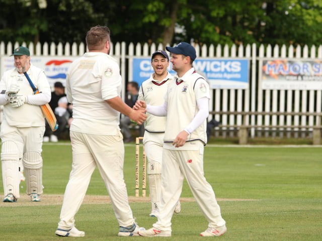 Bridlington 2nds batsman Carl Parkin trudges off after being dismisses