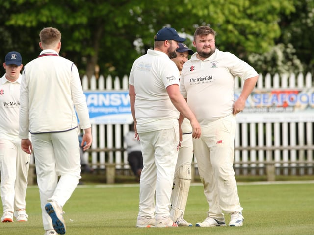 Seamer celebrate a Bridlington CC 2nds wicket