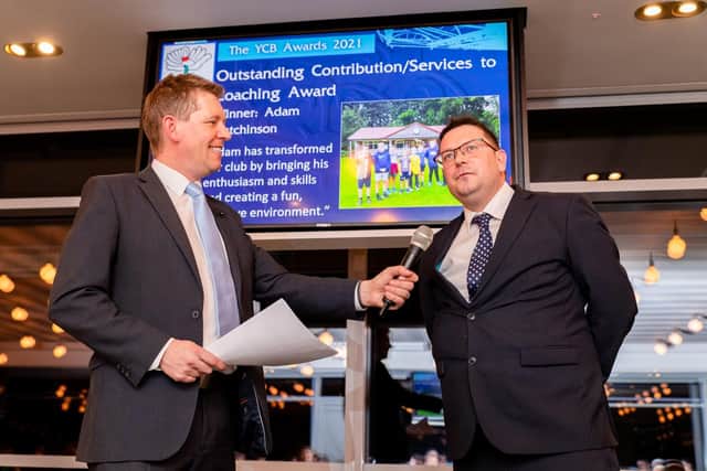 Adam Hutchinson of Wykeham Cricket Club receives top Yorkshire Cricket Board award
Photo by Will Palmer/SWPix.com