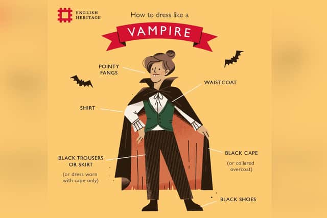 How to dress like a vampire.