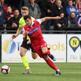 Skipper Michael Coulson in action for Scarborough Athletic against South Shields last season