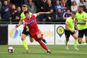 Skipper Michael Coulson in action for Scarborough Athletic against South Shields last season