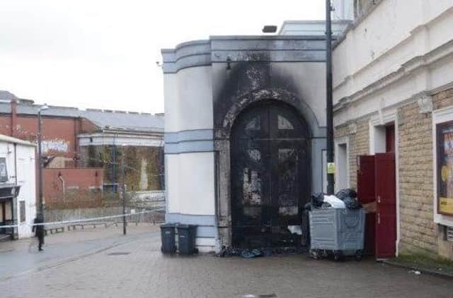The fire caused £20,000 of damage to the Alhambra Theatre, Bradford.
