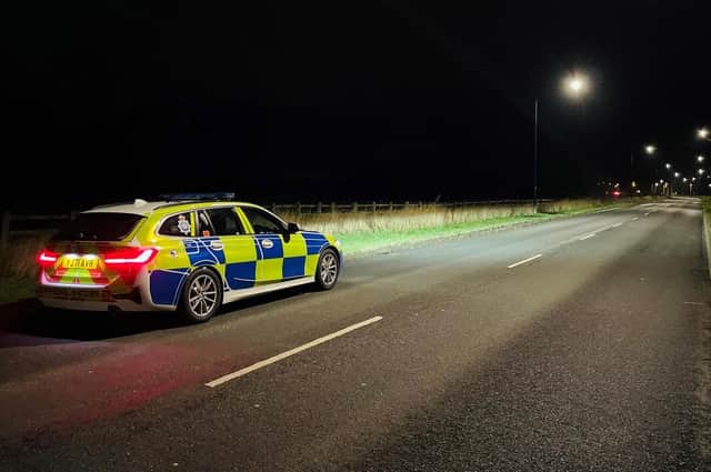 The man was arrested on suspicion of careless driving.