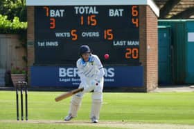 Cameron Cooper in batting action