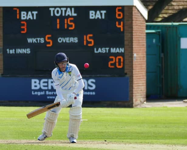 Cameron Cooper in batting action