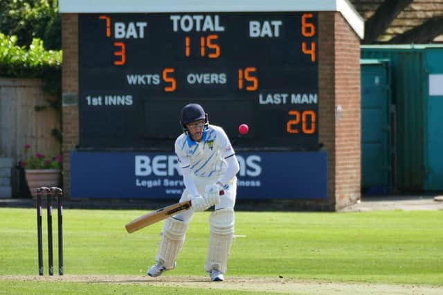 Cameron Cooper in batting action