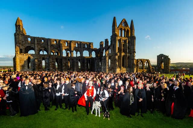 Vampire record attempt at Whitby Abbey Pic: James Hardisty