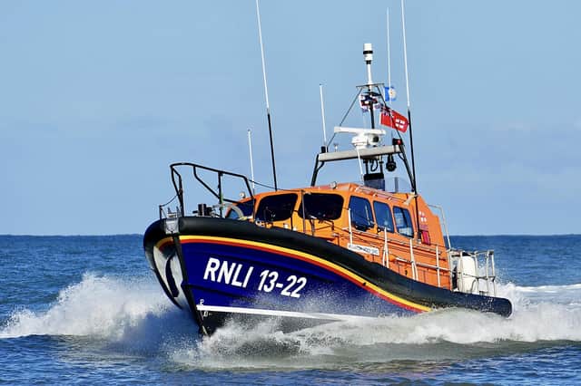 This excellent photograph of Bridlington’s lifeboat in action was snapped by Aled Jones.