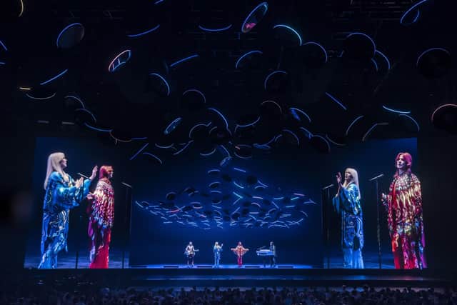 Abba Voyage at the Abba Arena near the Queen Elizabeth Olympic Park in east London. Picture: Johan Persson/Abba Voyage/PA Wire