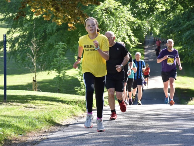 A Bridlington Road Runners junior at Sewerby Parkrun
