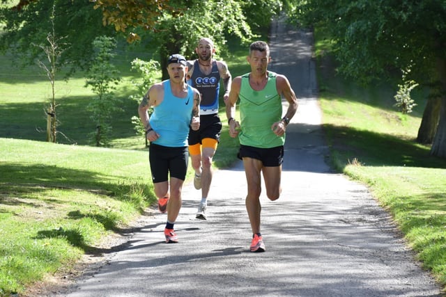 The leaders at Sewerby Parkrun