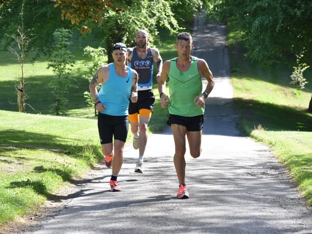 The leaders at Sewerby Parkrun
