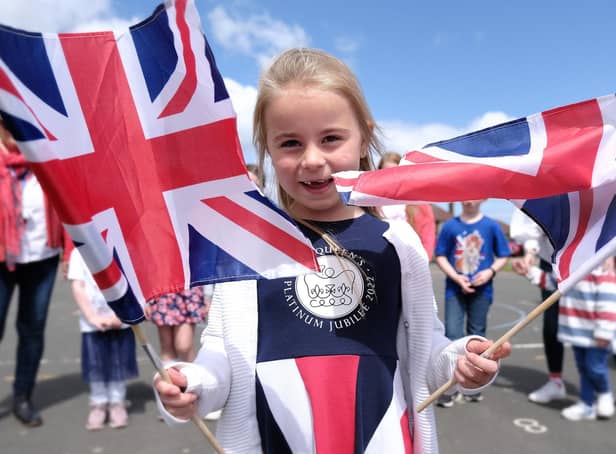 Willow enjoying jubilee celebrations at Wheatcroft School in Scarborough