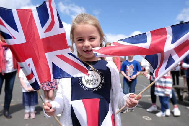 Willow enjoying jubilee celebrations at Wheatcroft School in Scarborough