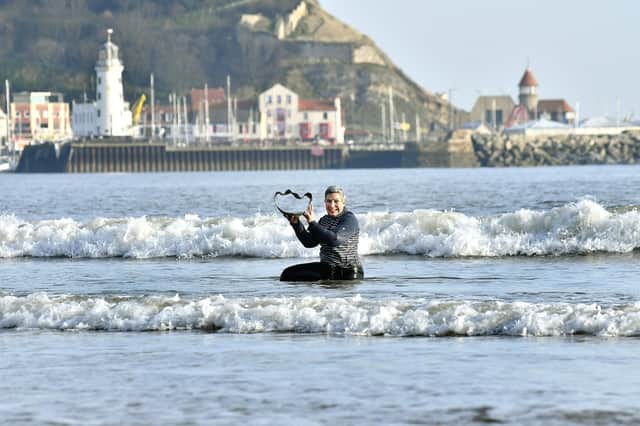 Lesley Warner, a Scarborough sea swimmer and ceramic artist, is one of more than 100 artists opening their studios to the public this weekend