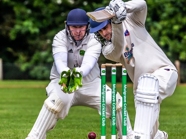 A Cayton CC batsman hits out