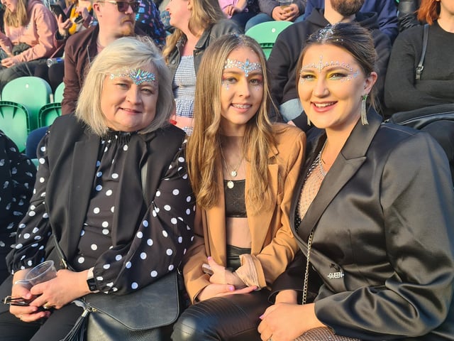 Joanne, Jessica and Olivia travelled from Beverley to enjoy the show
