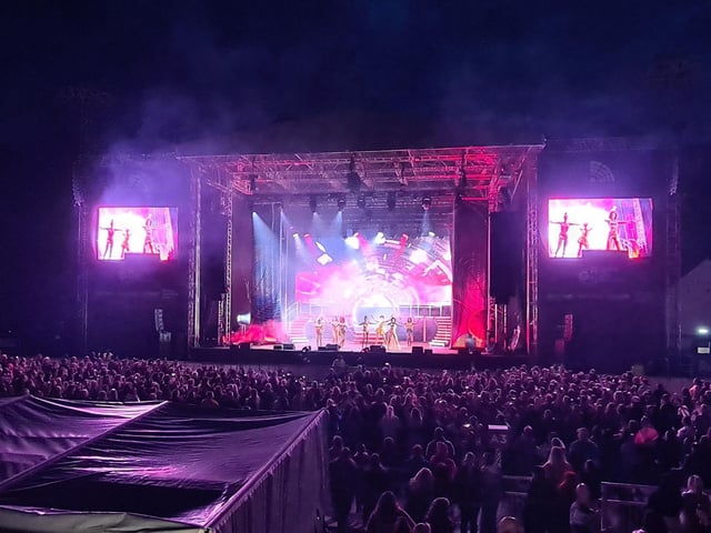 The colourful show lit up the Open Air Theatre