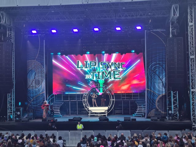Crowd favourite Lip Sync Battle in Time saw two audience members join Asia O'Hara and Jorgeous on stage