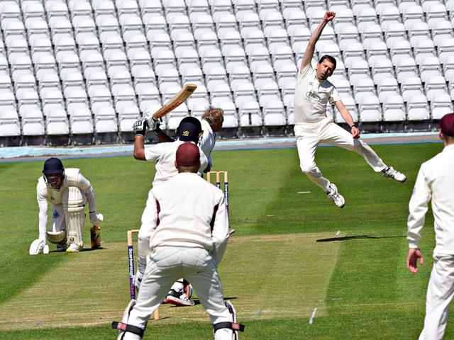 Prince Bedi smashes a boundary