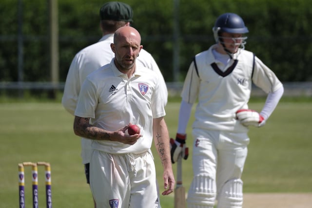Cayton Cricket Club 2nds bowler Chris Pearson